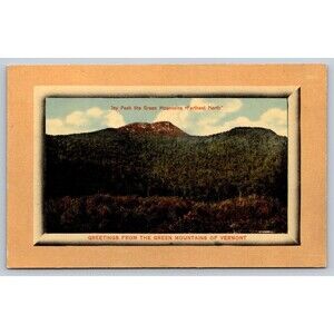 Antique VT Jay Peak Postcard Green Mountains Farthest North GMCCO Series 1 c1910